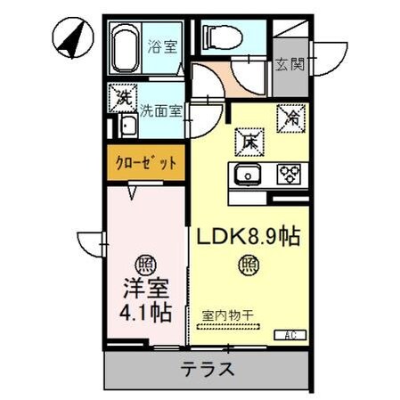 クエルの物件間取画像